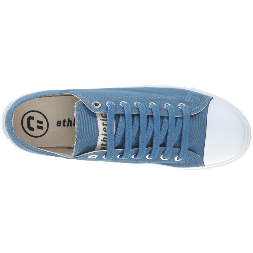 ETHLETIC Fair Trainer  White Cap Lo Cut Collection 18 Rainy Sea | Just White