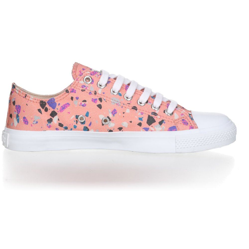 ETHLETIC Fair Trainer White Cap Lo Cut Collection 18 Terrazzo Rose | Just White