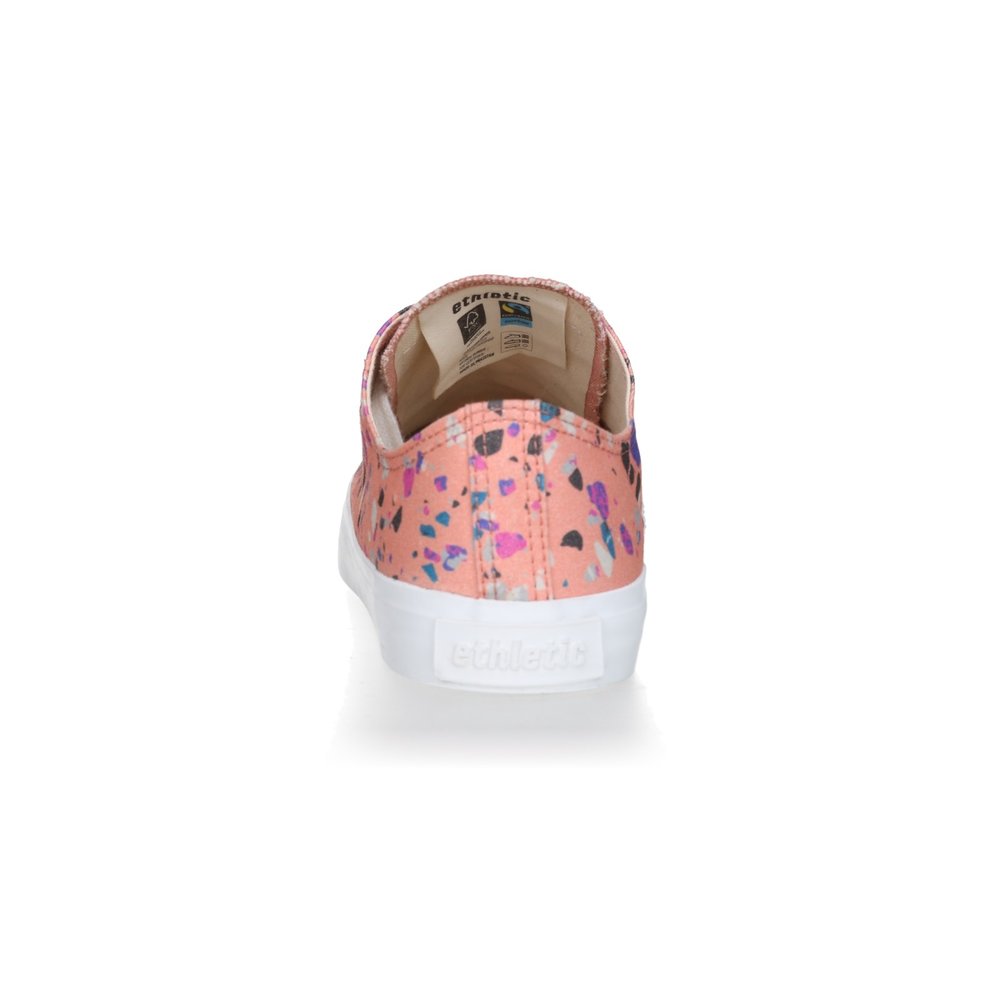 ETHLETIC Fair Trainer White Cap Lo Cut Collection 18 Terrazzo Rose | Just White