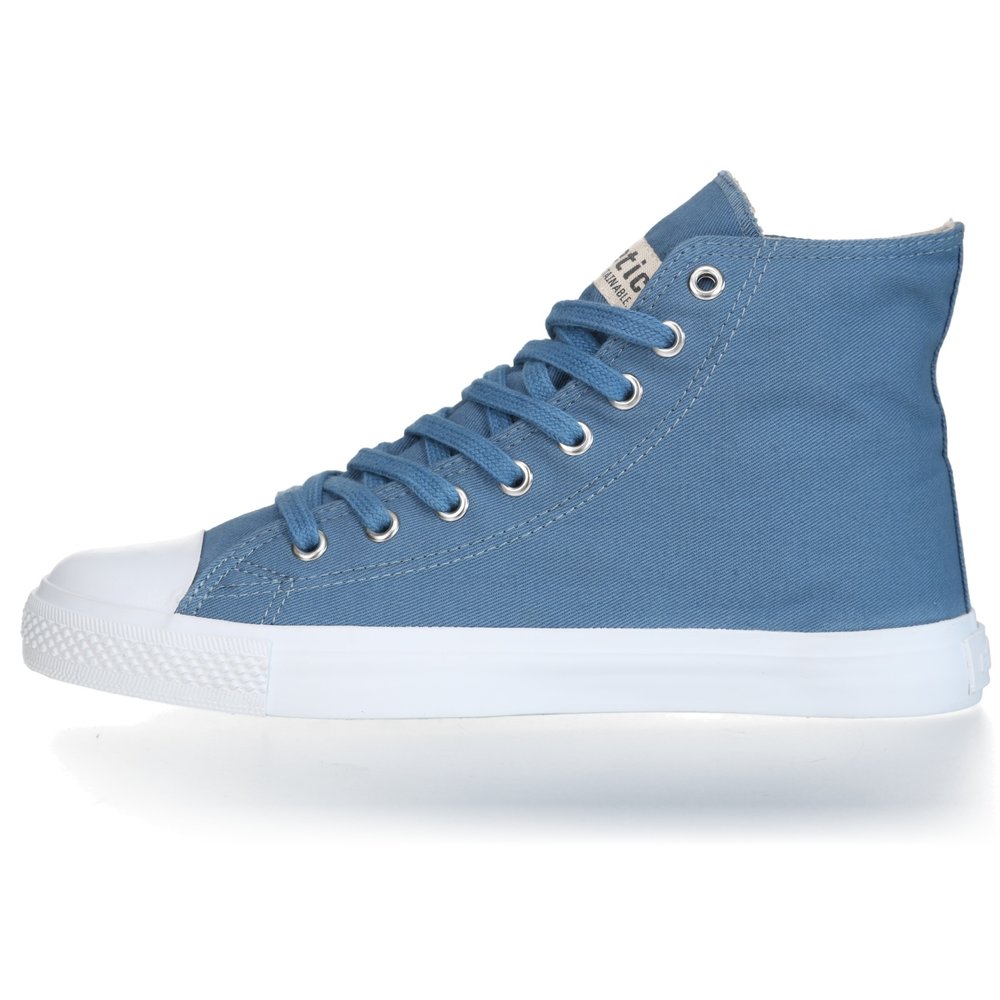 ETHLETIC Fair Trainer White Cap Hi Cut Collection 18 Rainy Sea | Just White