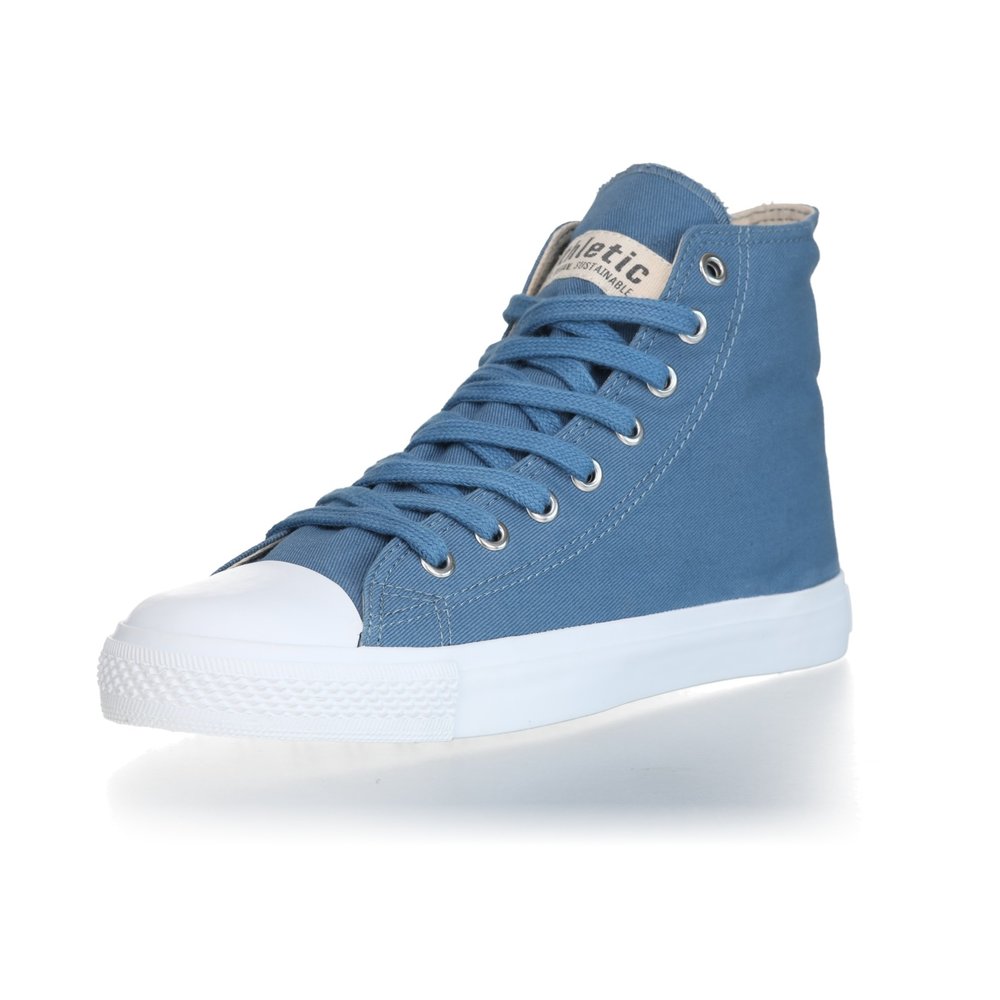ETHLETIC Fair Trainer White Cap Hi Cut Collection 18 Rainy Sea | Just White