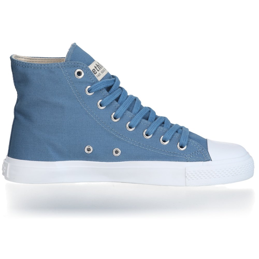 ETHLETIC Fair Trainer White Cap Hi Cut Collection 18 Rainy Sea | Just White