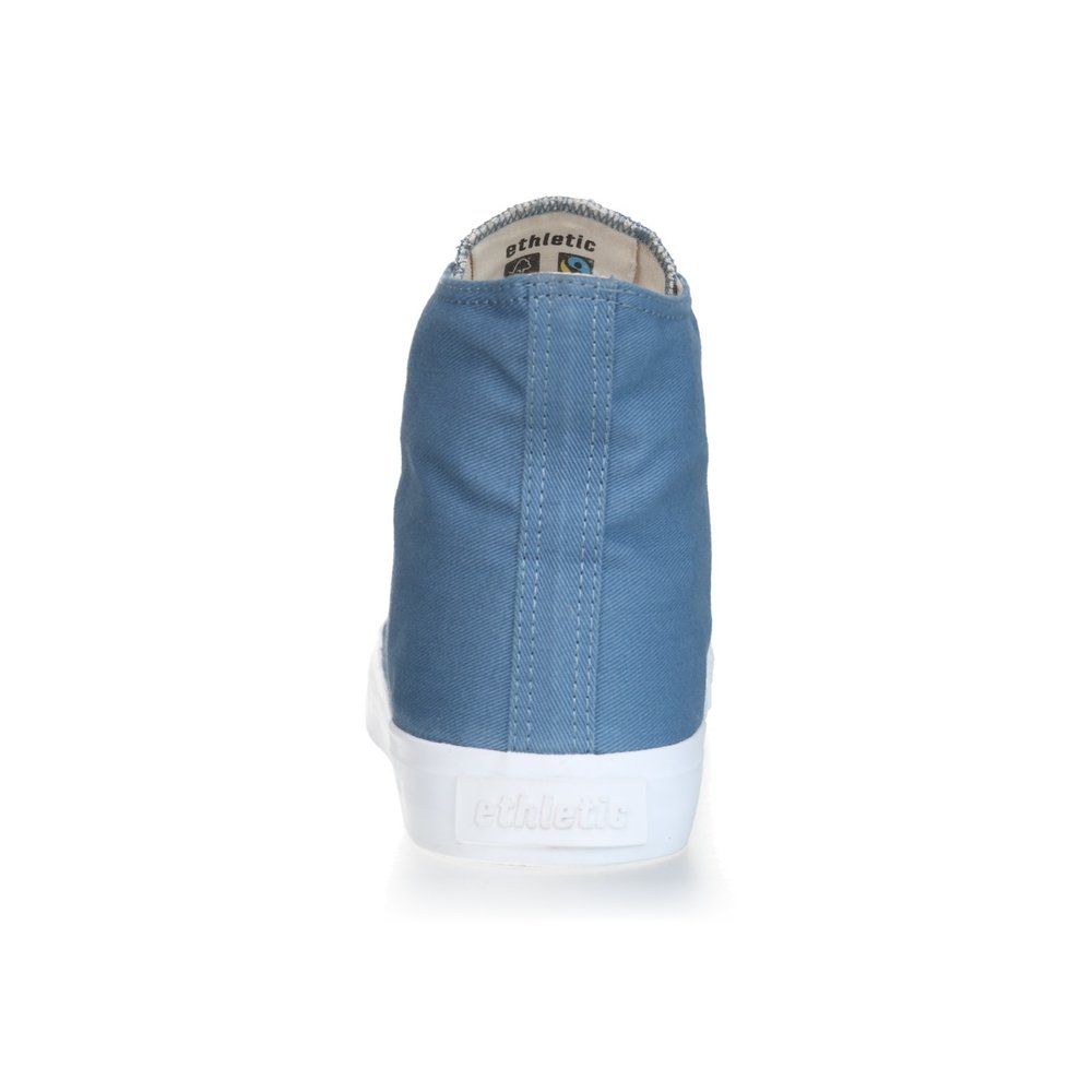 ETHLETIC Fair Trainer White Cap Hi Cut Collection 18 Rainy Sea | Just White
