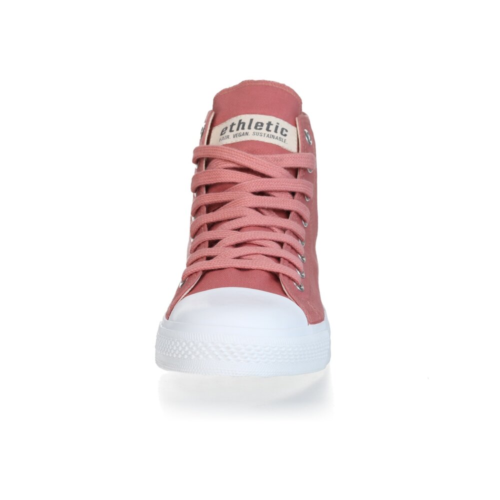 ETHLETIC Fair Trainer  White Cap Hi Cut Collection 18 Rose Dust | Just White