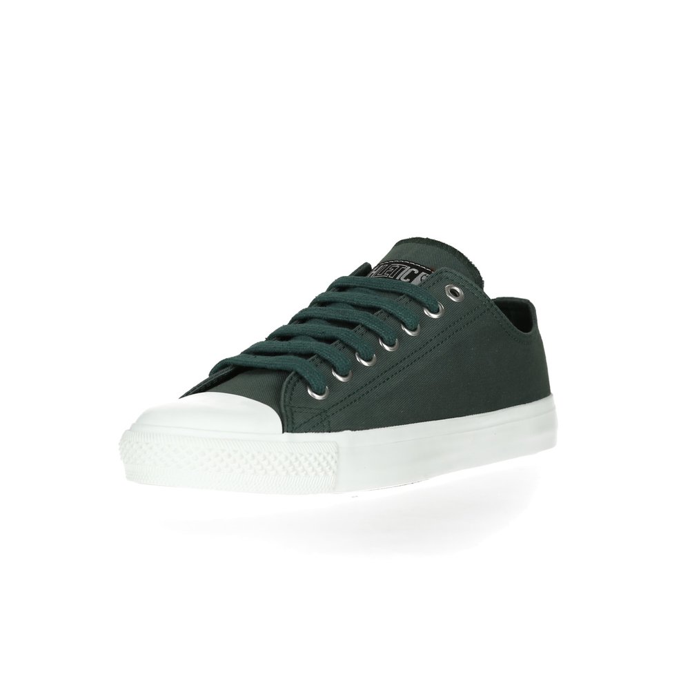 ETHLETIC Fair Trainer  White Cap Lo Cut Collection 17 Reseda Green | Just White