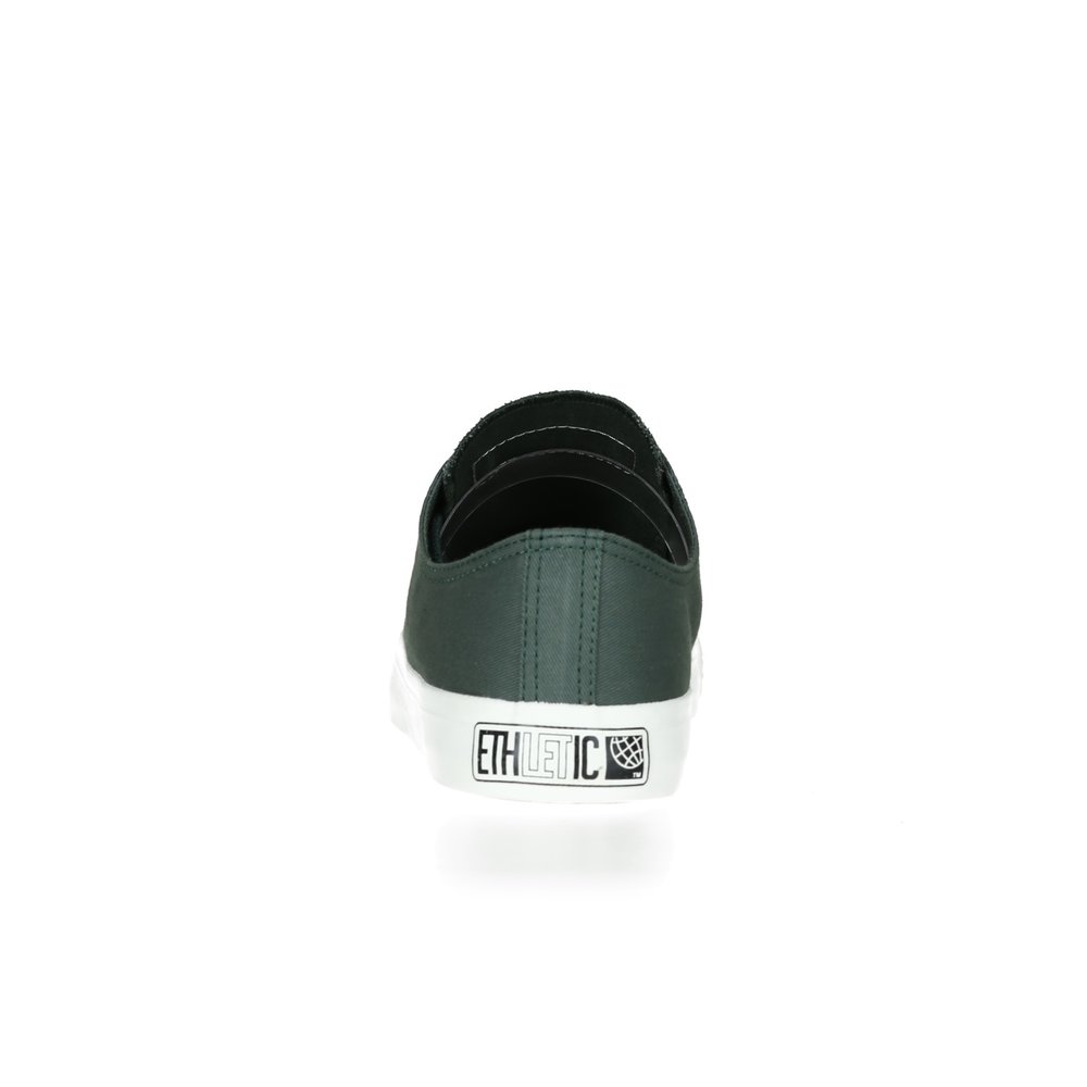 ETHLETIC Fair Trainer  White Cap Lo Cut Collection 17 Reseda Green | Just White
