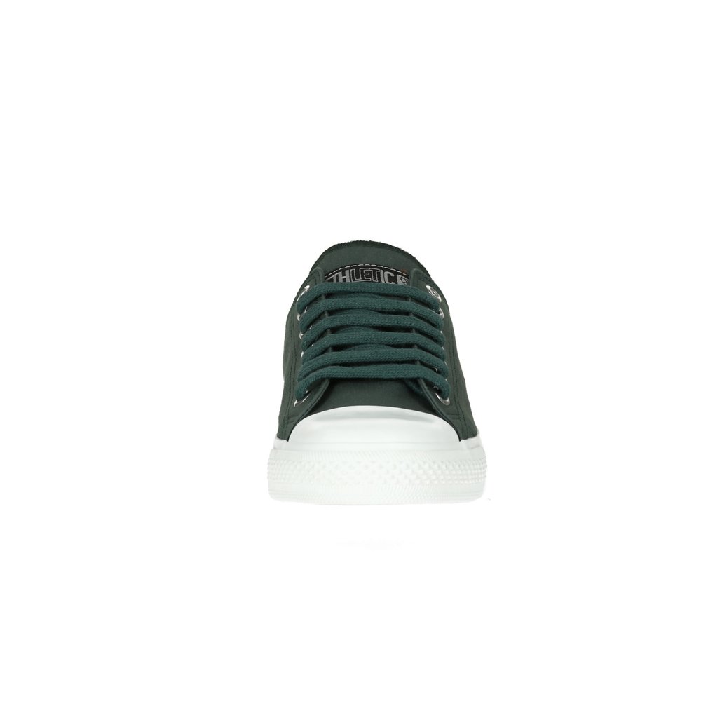 ETHLETIC Fair Trainer  White Cap Lo Cut Collection 17 Reseda Green | Just White