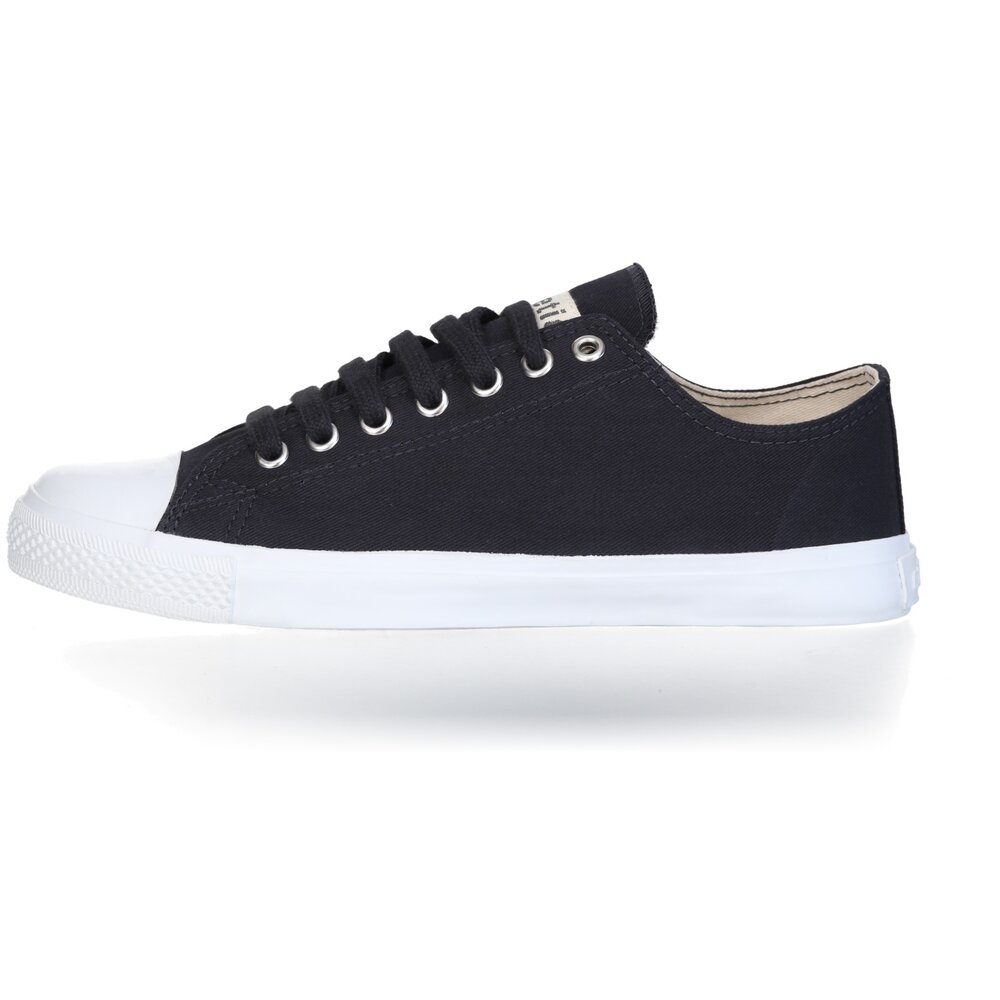 ETHLETIC Fair Trainer  White Cap Lo Cut Collection 18 Black Navy | Just White