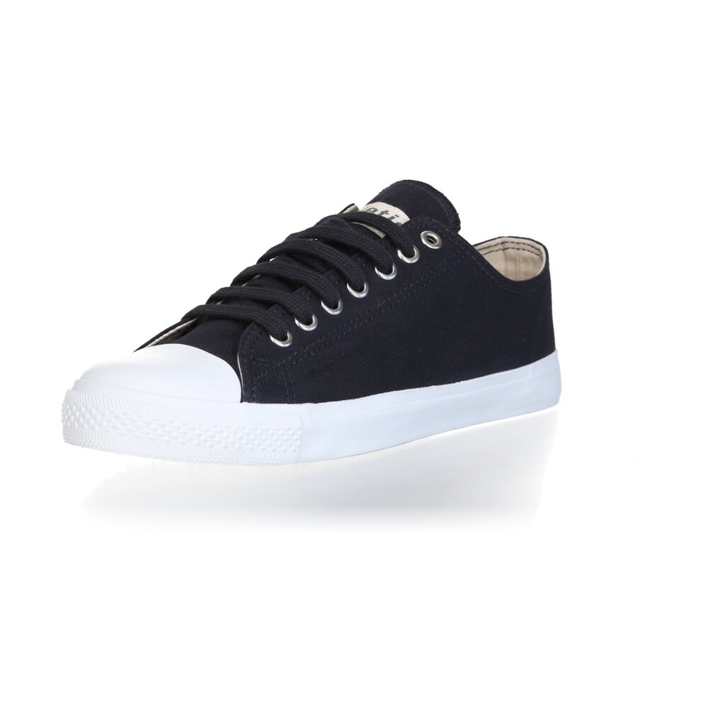 Fair Trainer White Cap Lo Cut Collection 18 Black Navy | Just White