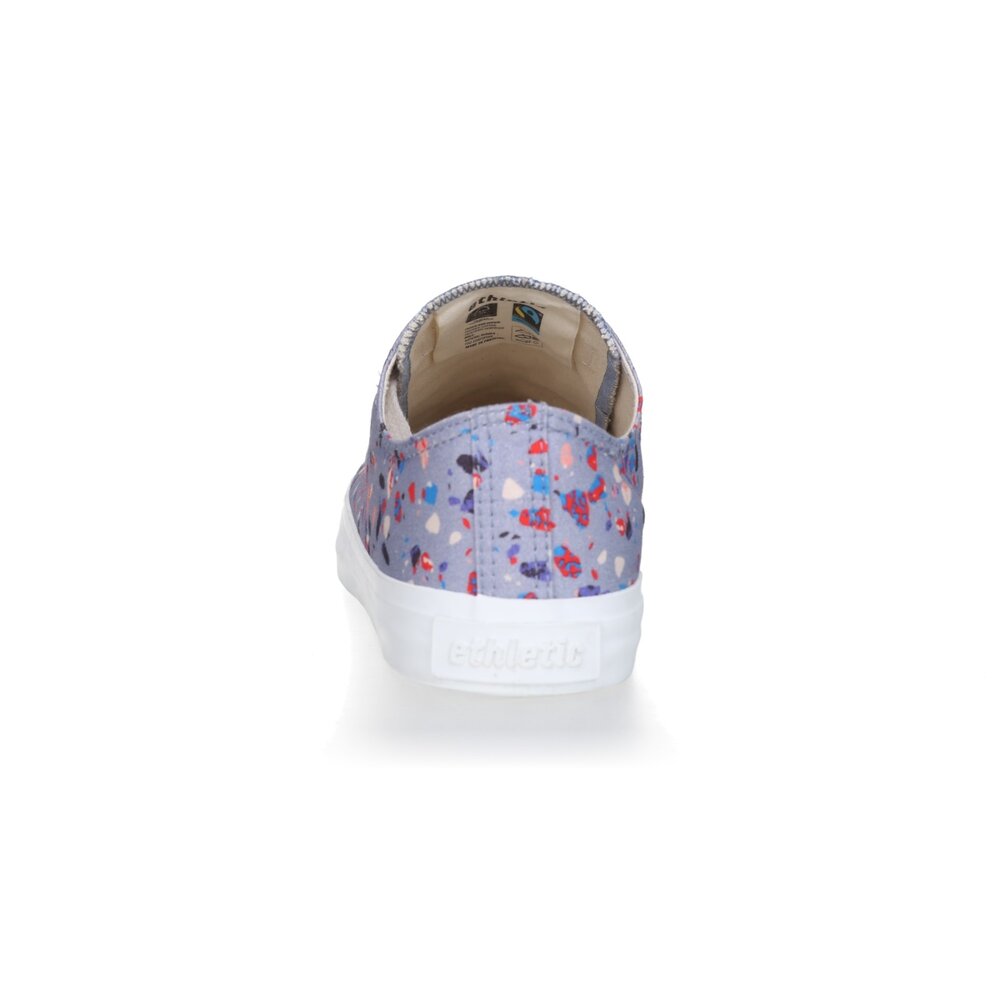ETHLETIC Fair Trainer  White Cap Lo Cut Collection 18 Terrazzo Blueberry | Just White