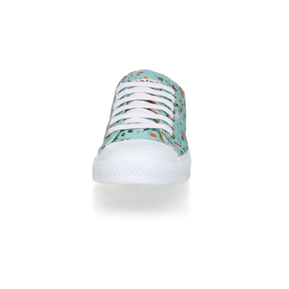 ETHLETIC Fair Trainer  White Cap Lo Cut Collection 18 Terrazzo Spearmint | Just White