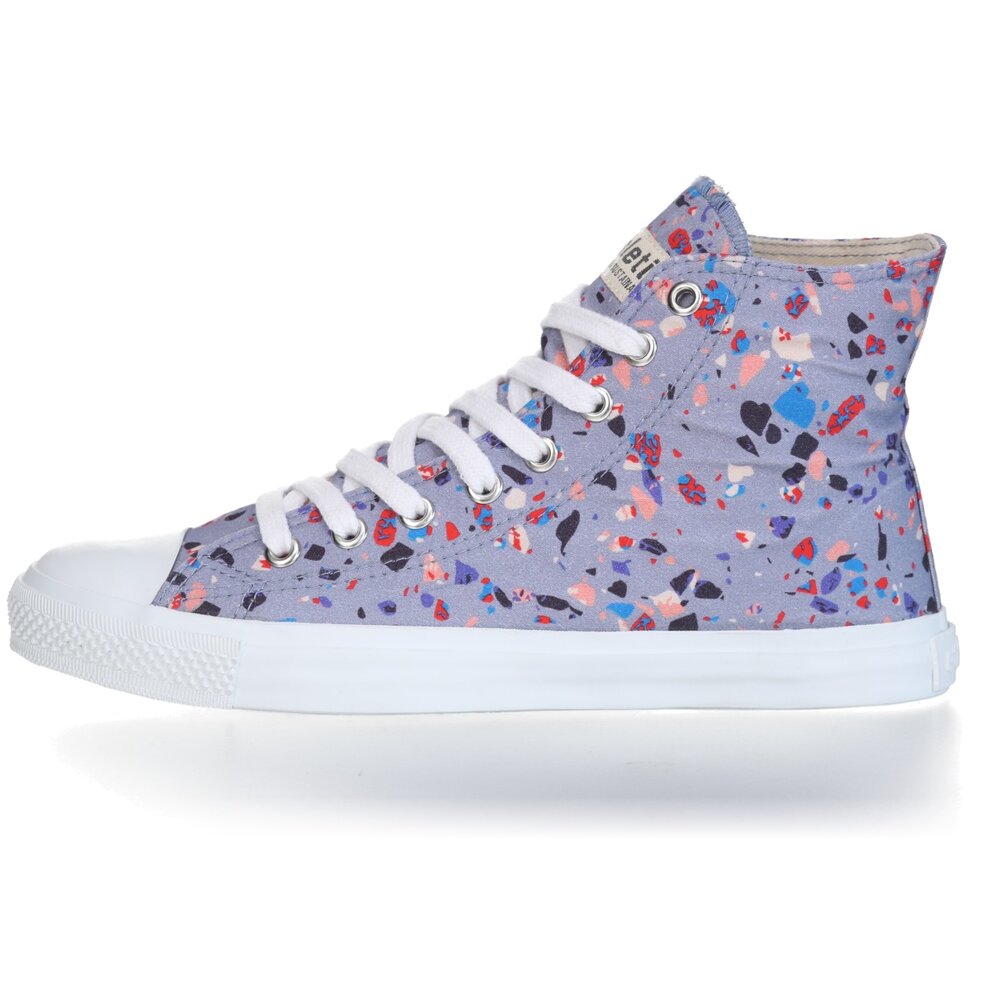 Fair Trainer White Cap Hi Cut Collection 18 Terrazzo Blueberry | Just White