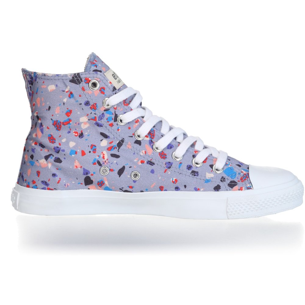 Fair Trainer White Cap Hi Cut Collection 18 Terrazzo Blueberry | Just White