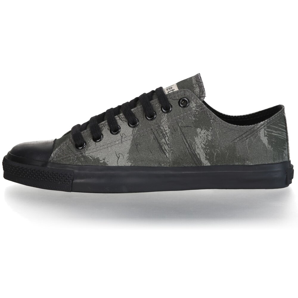 ETHLETIC Fair Trainer Black Cap Lo Cut Collection 18 Dove Camo Olive | Jet Black