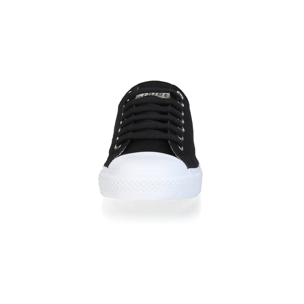 Fair Trainer White Cap Lo Cut Collection 18 Jet Black | Just White