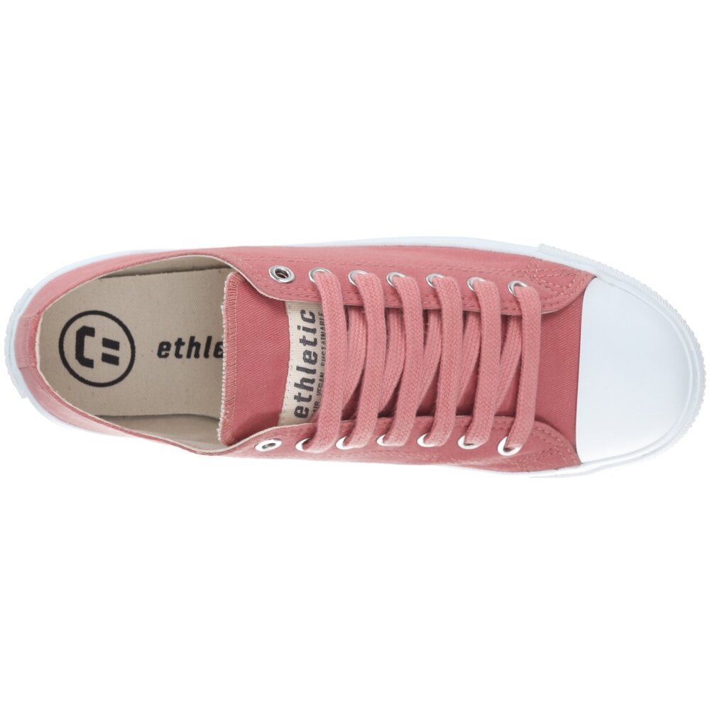 ETHLETIC Fair Trainer  White Cap Lo Cut Collection 18 Rose Dust | Just White