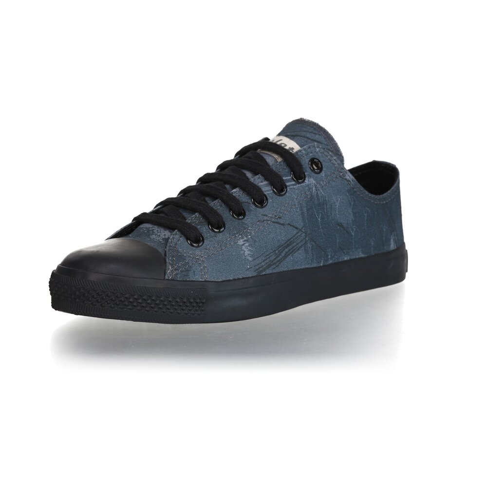 ETHLETIC Fair Trainer Black Cap Lo Cut Collection 18 Dove Camo Indigo | Jet Black