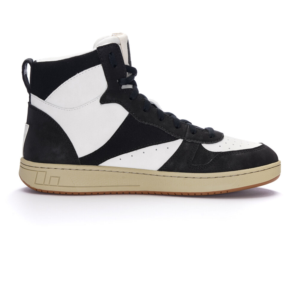 ETHLETIC Carl Hi Cut Chalk White | Jet Black