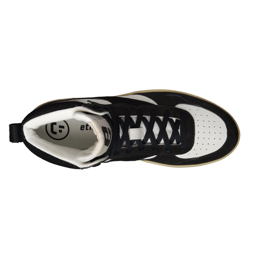 ETHLETIC Carl Hi Cut Chalk White | Jet Black