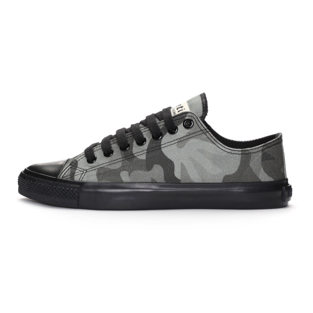 ETHLETIC Fair Trainer Black Cap Lo Cut Human Rights Olive | Jet Black