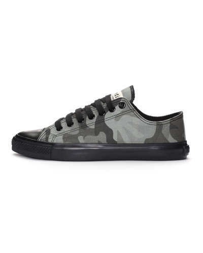 ETHLETIC Fair Trainer Black Cap Lo Cut Human Rights Olive | Jet Black