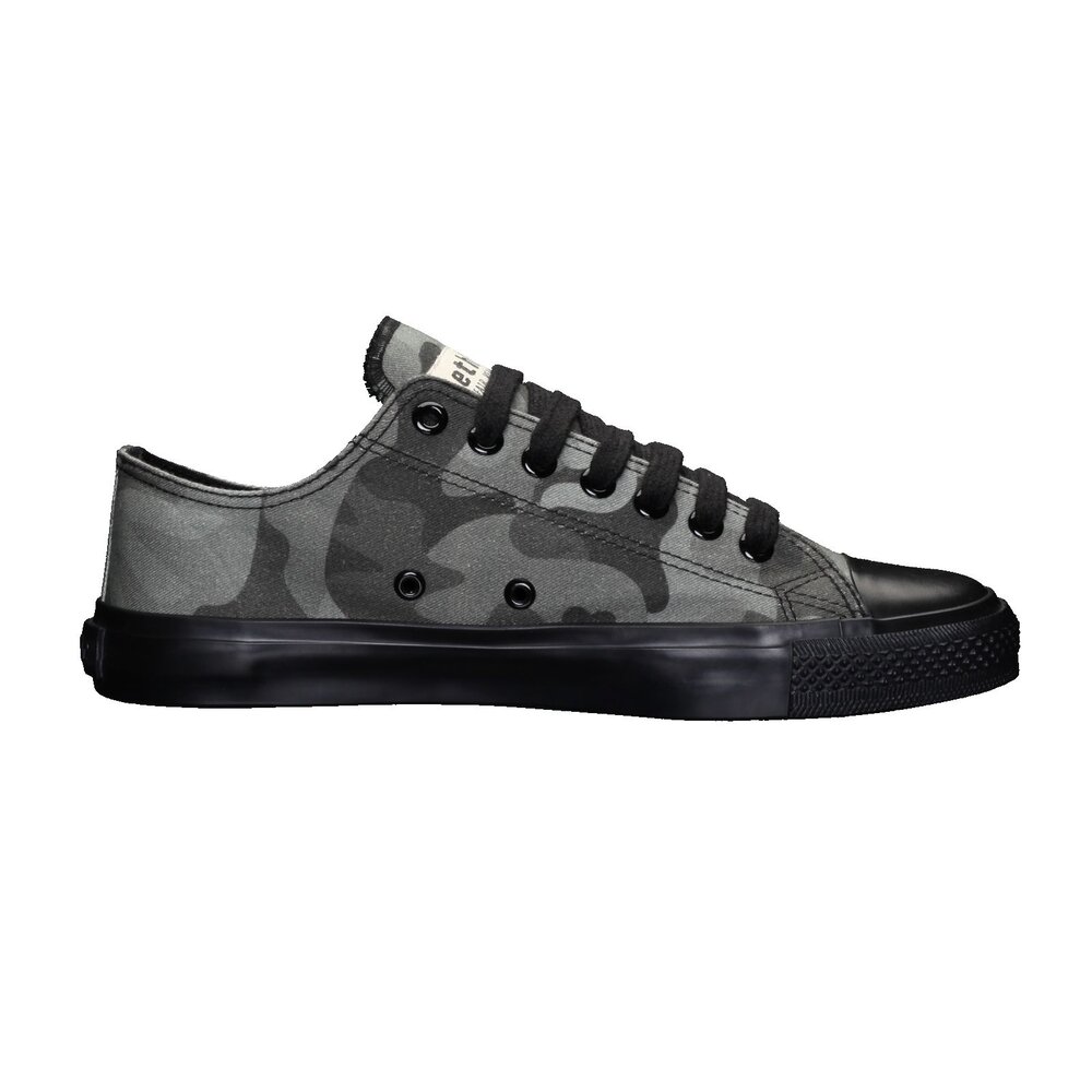 ETHLETIC Fair Trainer Black Cap Lo Cut Human Rights Olive | Jet Black