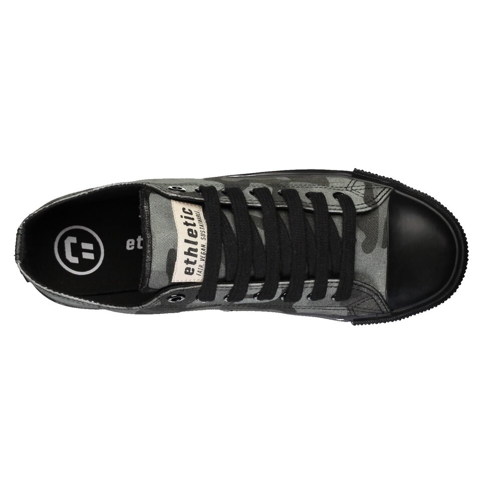 ETHLETIC Fair Trainer Black Cap Lo Cut Human Rights Olive | Jet Black