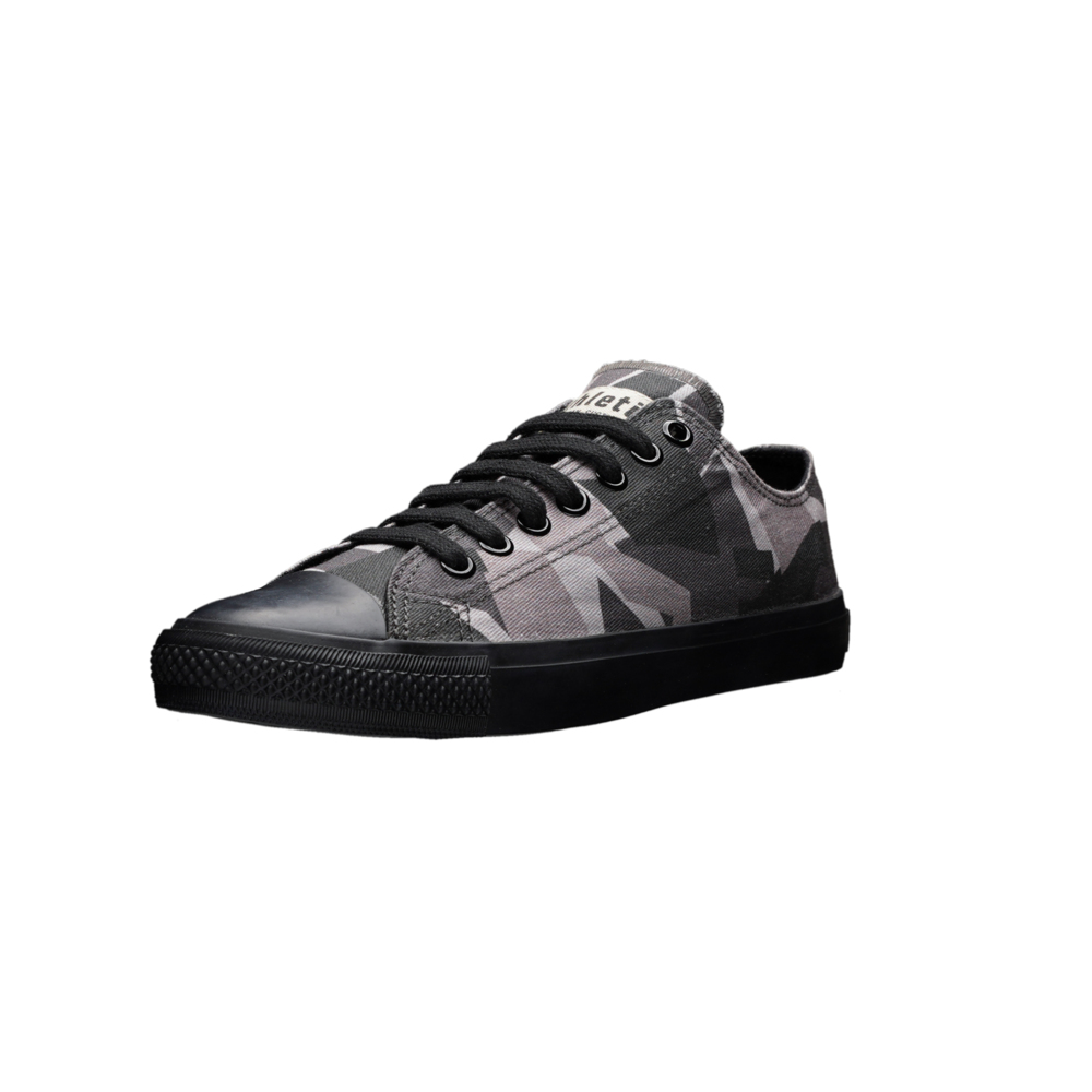 Fair Trainer Black Cap Lo Cut Camou Black | Jet Black