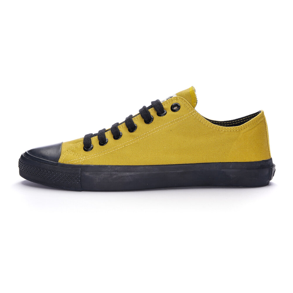 Fair Trainer Black Cap Lo Cut Mustard Yellow P | Jet Black