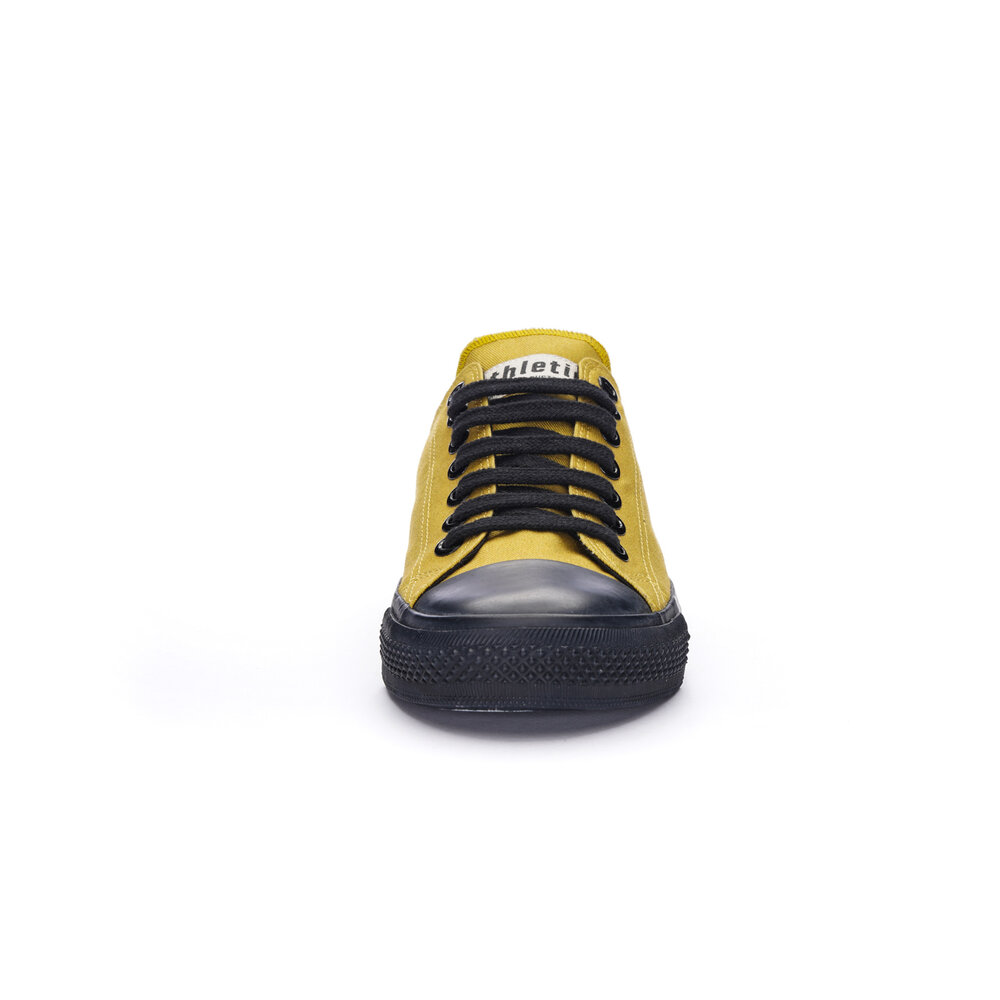 Fair Trainer Black Cap Lo Cut Mustard Yellow P | Jet Black
