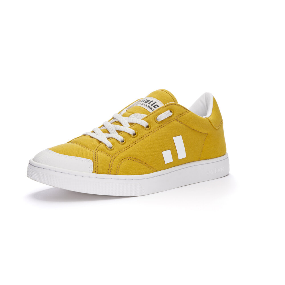 ETHLETIC Fair Trainer Active Lo Mustard Yellow | Just White