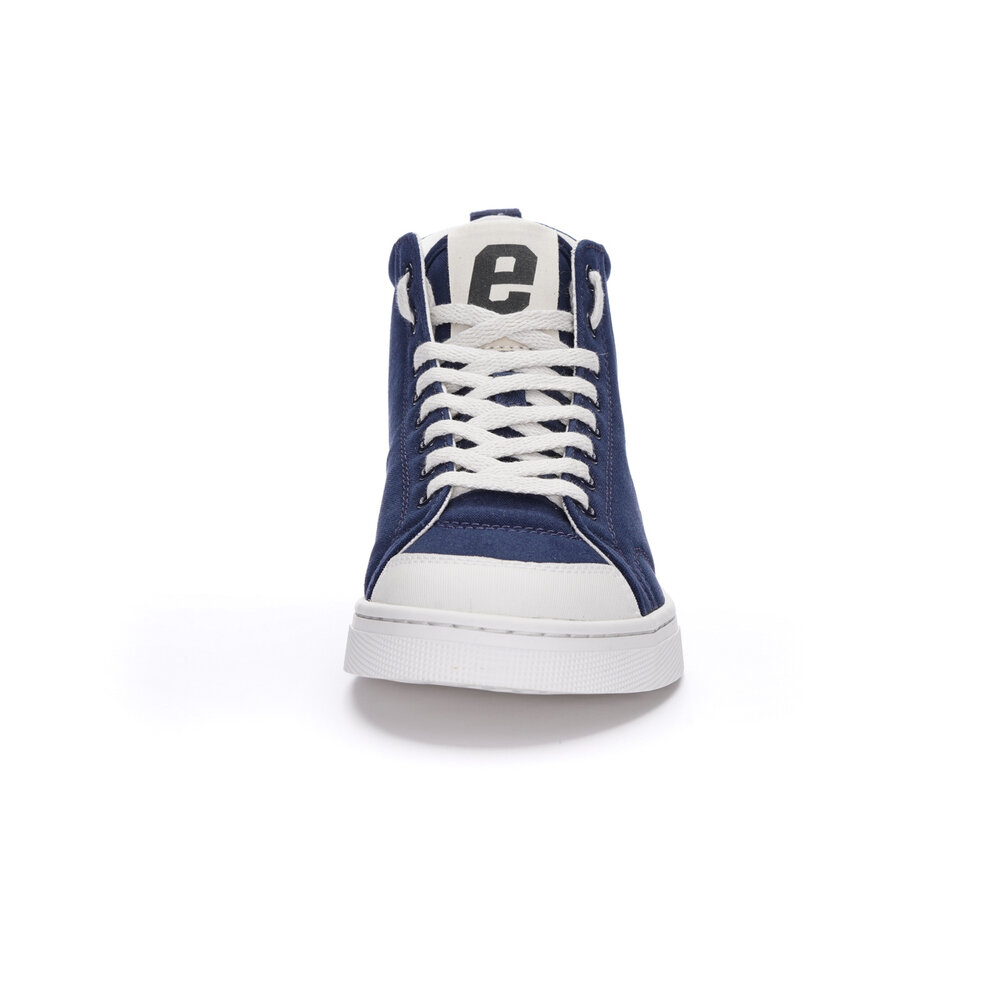 ETHLETIC Fair Trainer Active Hi Cut Ocean Blue | Just White
