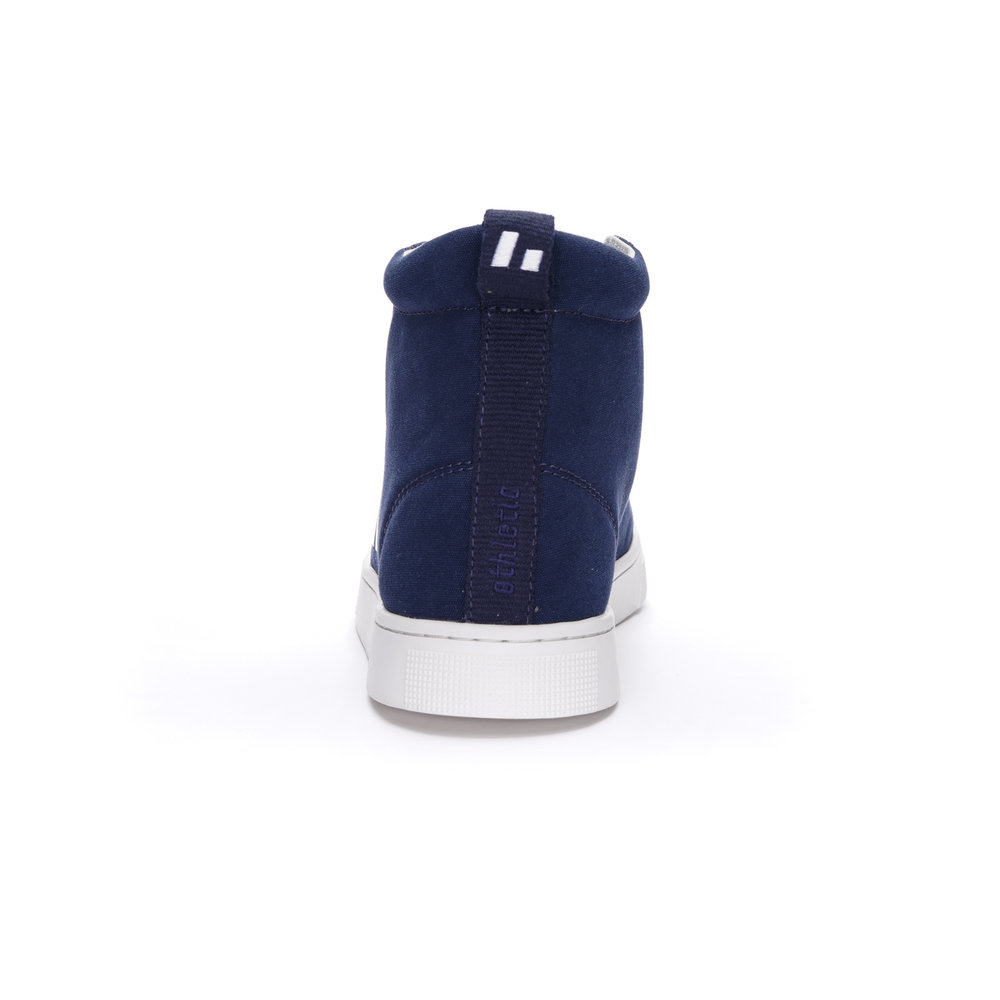 ETHLETIC Fair Trainer Active Hi Cut Ocean Blue | Just White