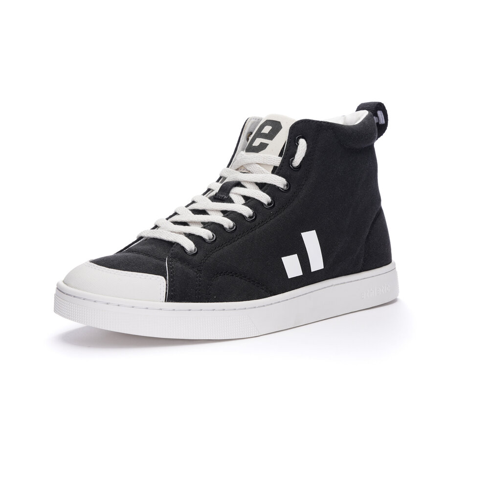 ETHLETIC Fair Trainer Active Hi Cut Jet Black | Just White