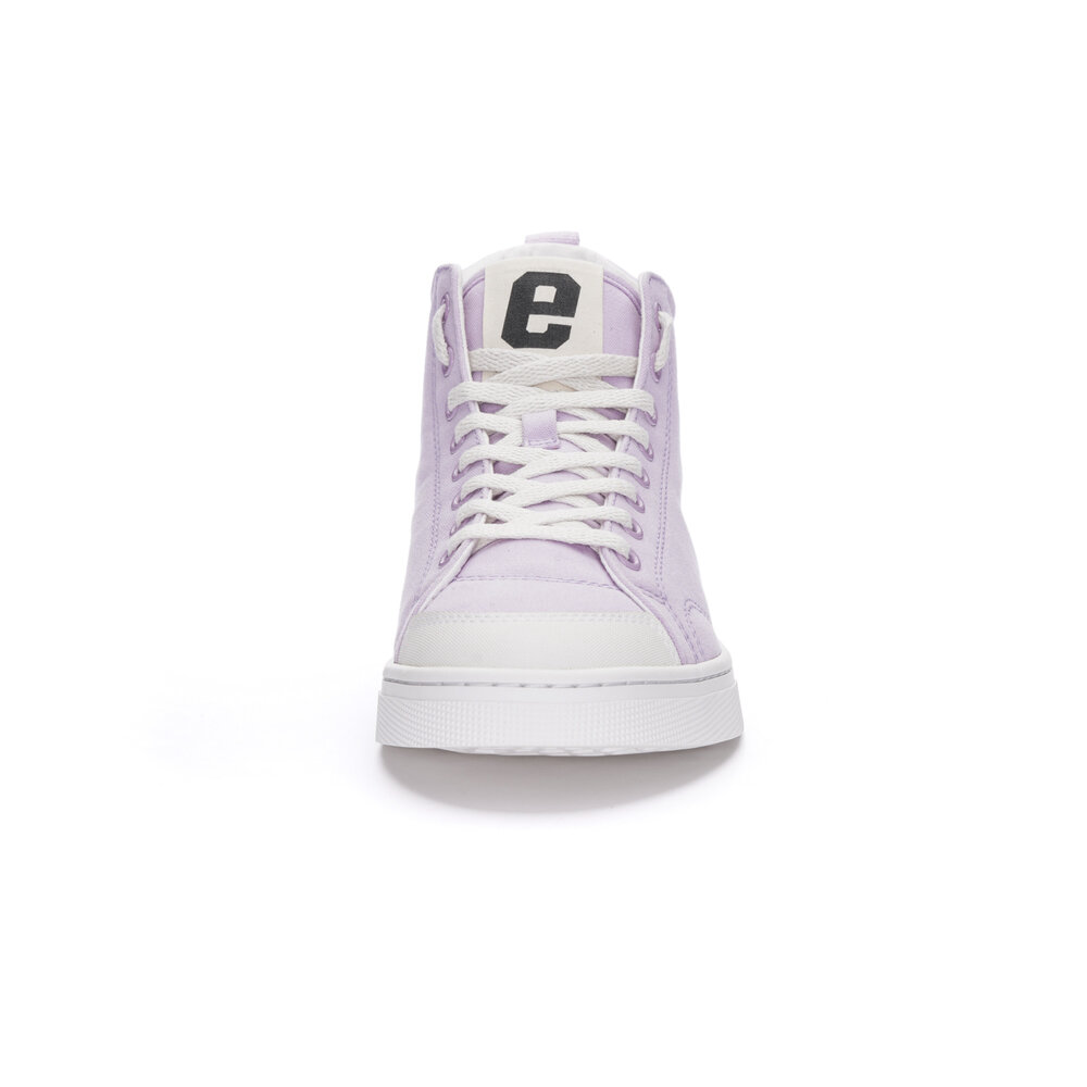 ETHLETIC Fair Trainer Active Hi Cut Lavender Pink | Just White