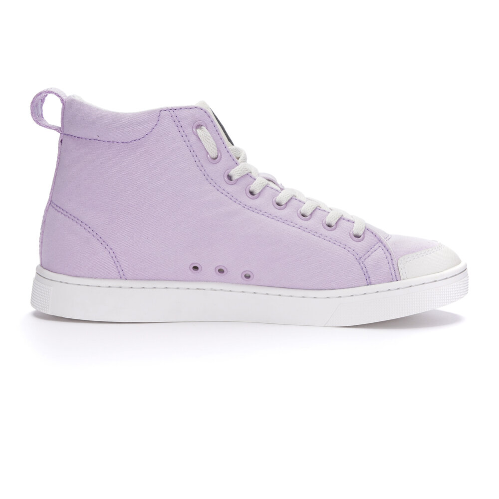 ETHLETIC Fair Trainer Active Hi Cut Lavender Pink | Just White
