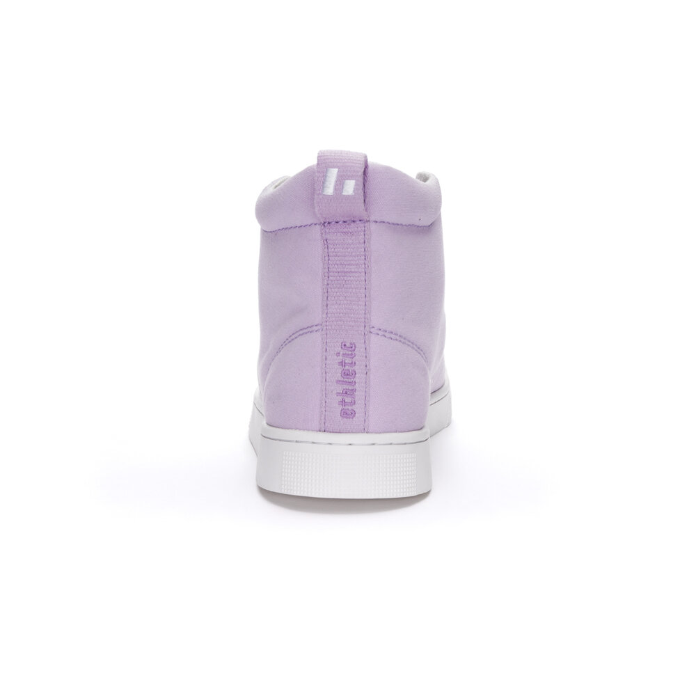 ETHLETIC Fair Trainer Active Hi Cut Lavender Pink | Just White