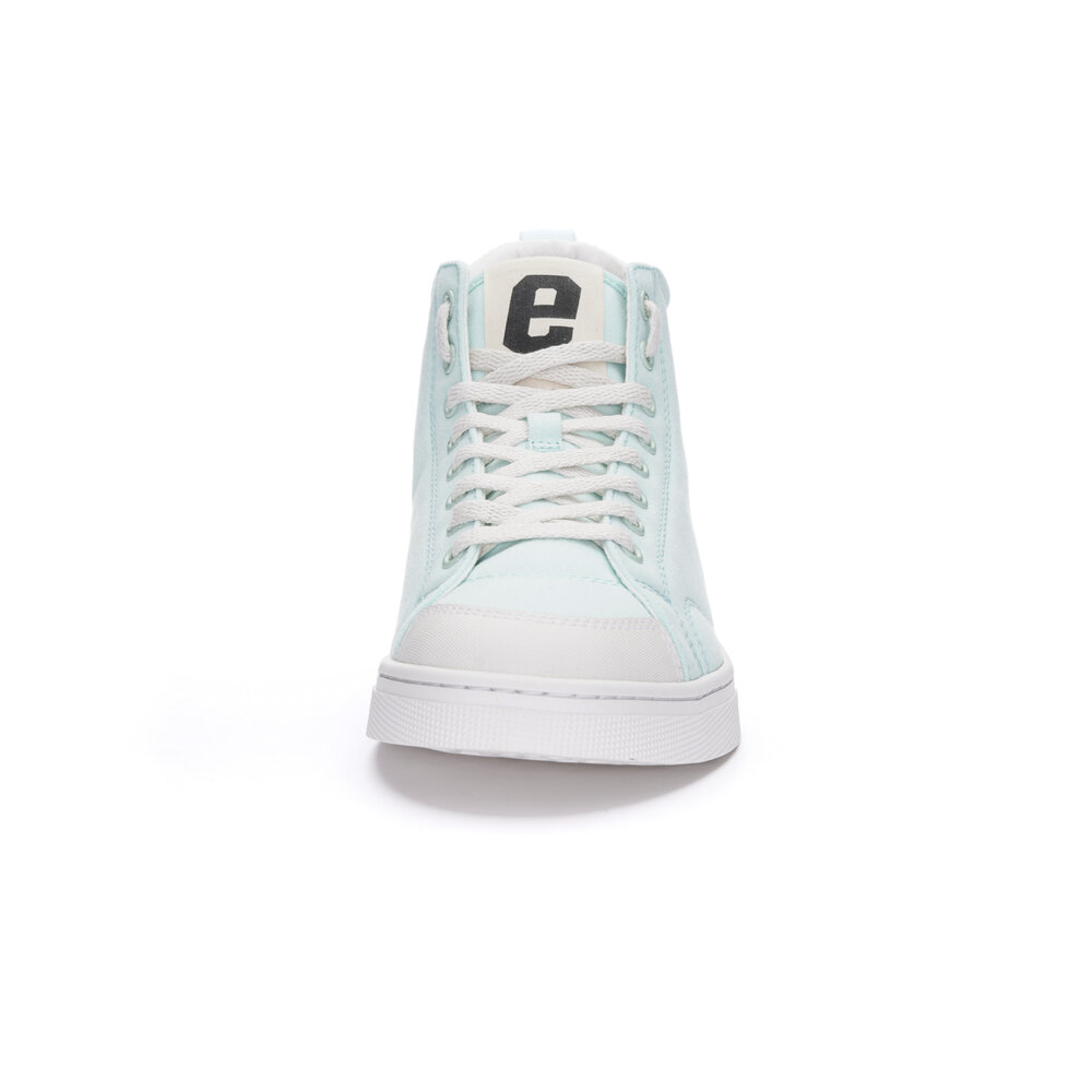 ETHLETIC Fair Trainer Active Hi Cut Light Agua Green | Just White