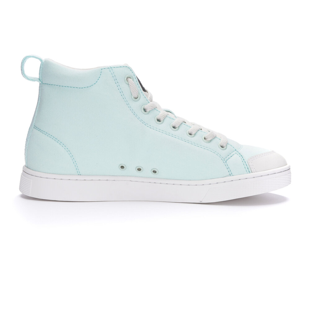 ETHLETIC Fair Trainer Active Hi Cut Light Agua Green | Just White