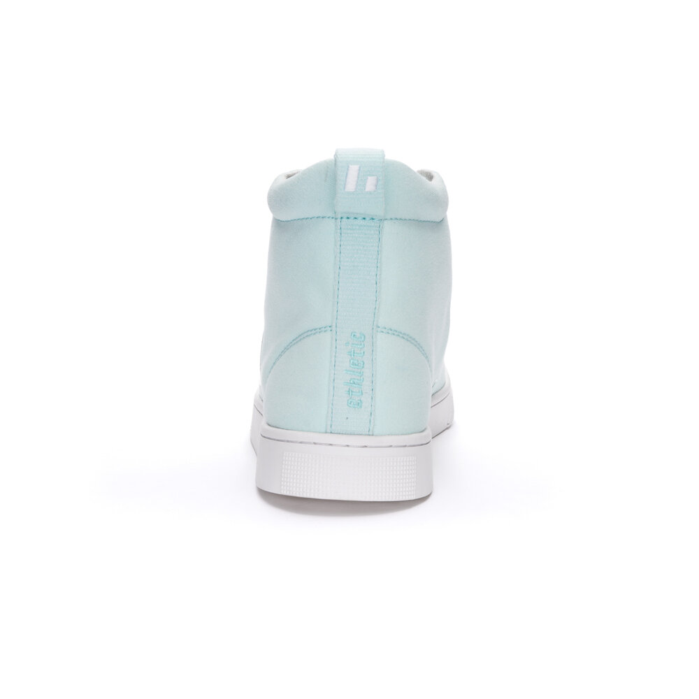 ETHLETIC Fair Trainer Active Hi Cut Light Agua Green | Just White