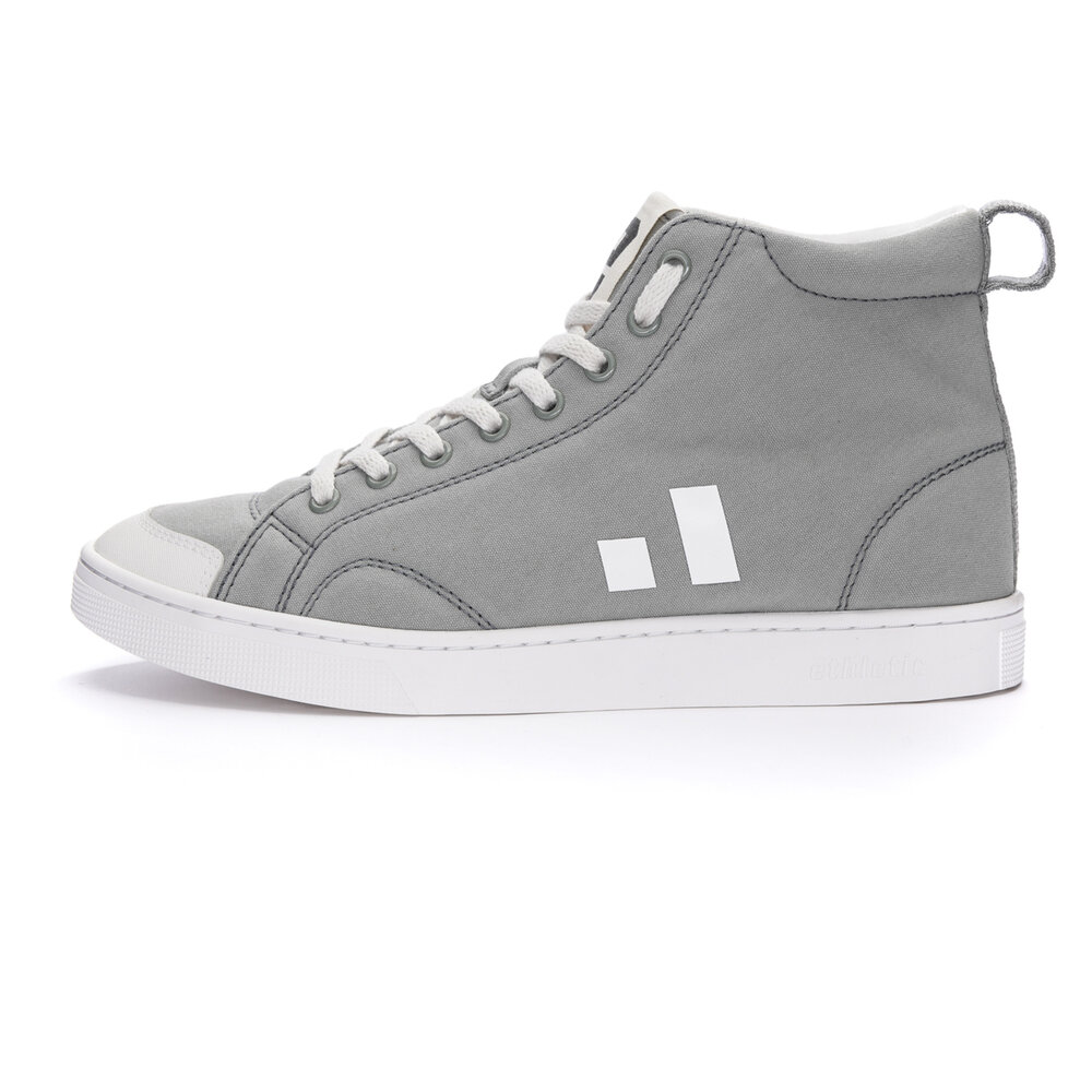 ETHLETIC Fair Trainer Active Hi Cut Shadow Grey | Just White