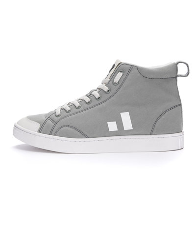 ETHLETIC Fair Trainer Active Hi Cut Shadow Grey | Just White