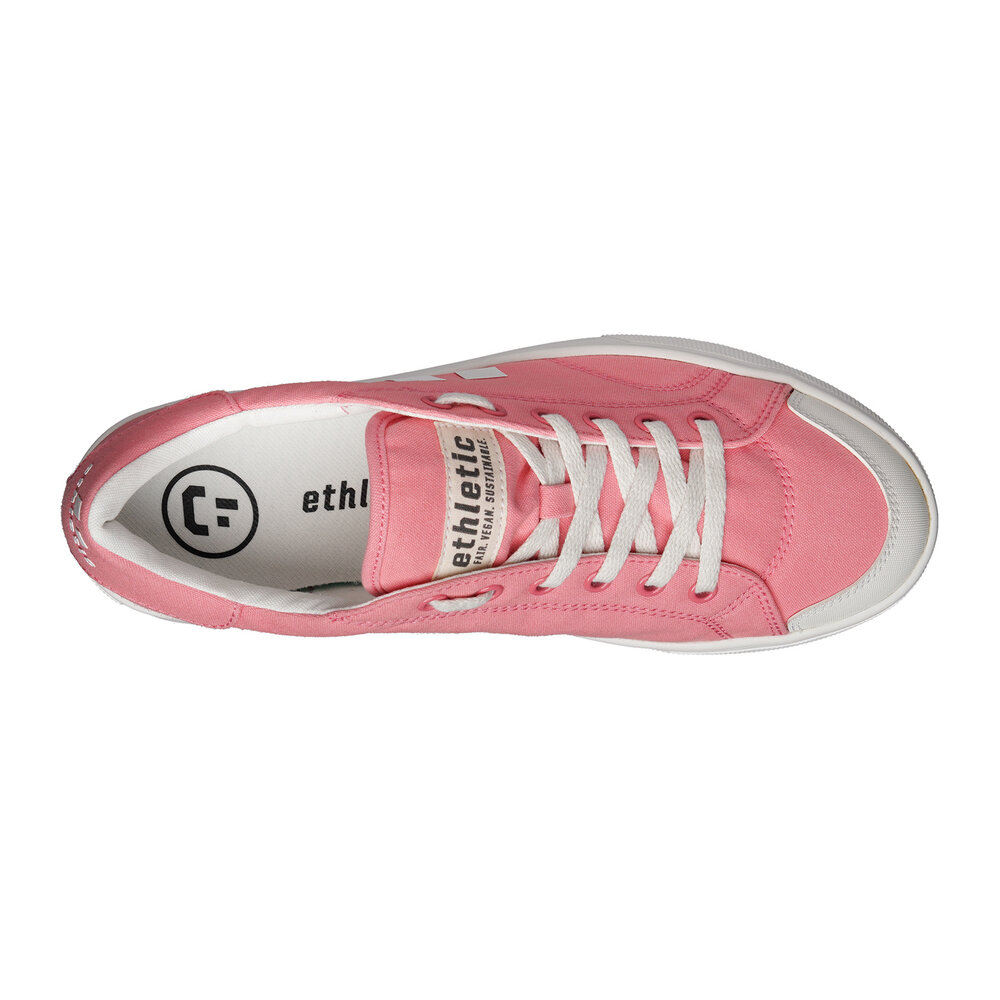 ETHLETIC Fair Trainer Active Lo Strawberry Pink | Just White