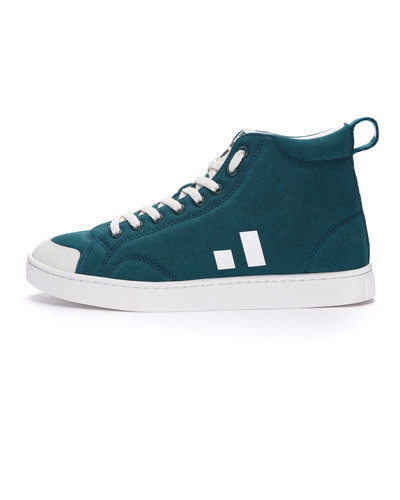 ETHLETIC Fair Trainer Active Hi Cut Fir Tree Green | Just White