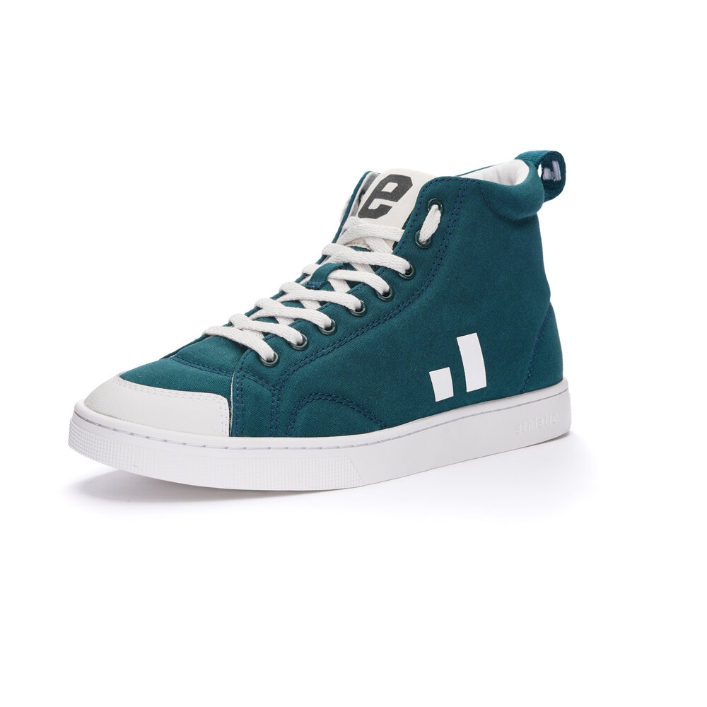 ETHLETIC Fair Trainer Active Hi Cut Fir Tree Green | Just White