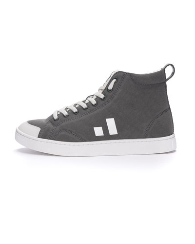 ETHLETIC Fair Trainer Active Hi Cut Donkey Grey | Just White