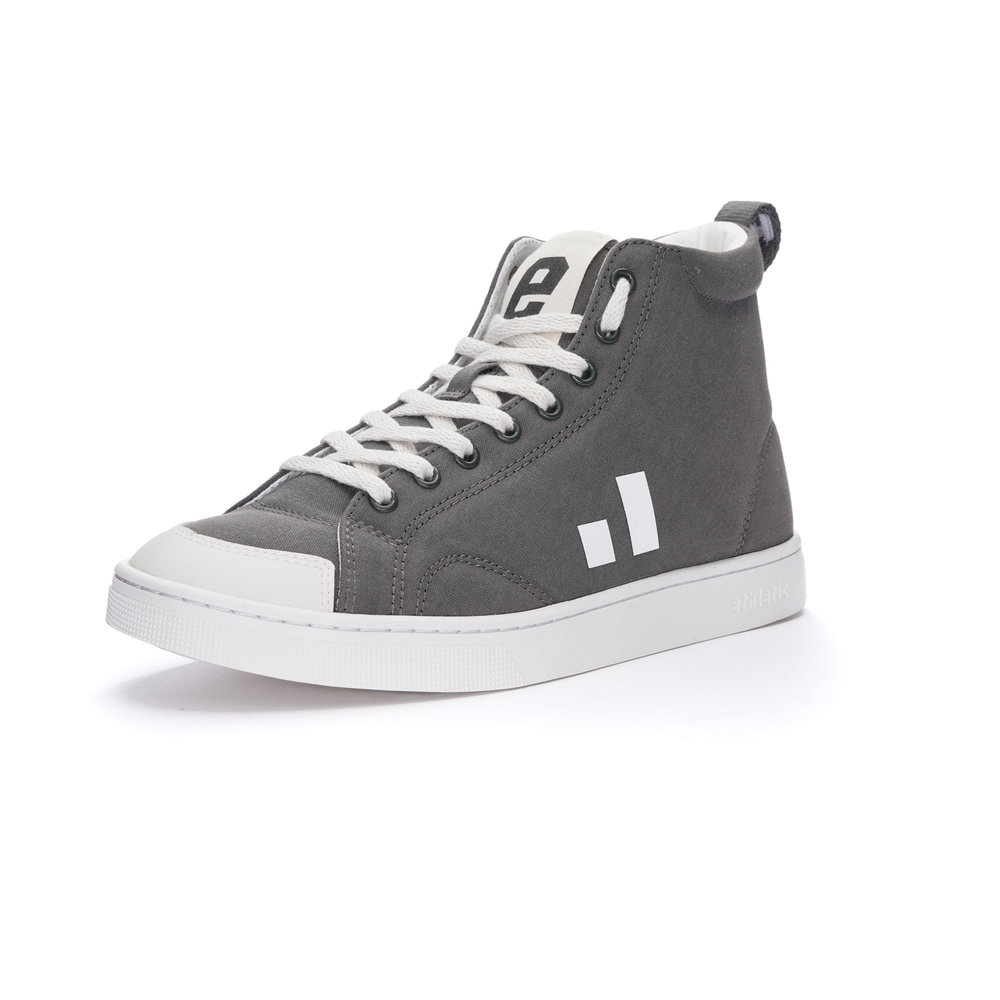 ETHLETIC Fair Trainer Active Hi Cut Donkey Grey | Just White