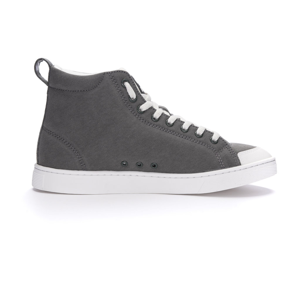 ETHLETIC Fair Trainer Active Hi Cut Donkey Grey | Just White