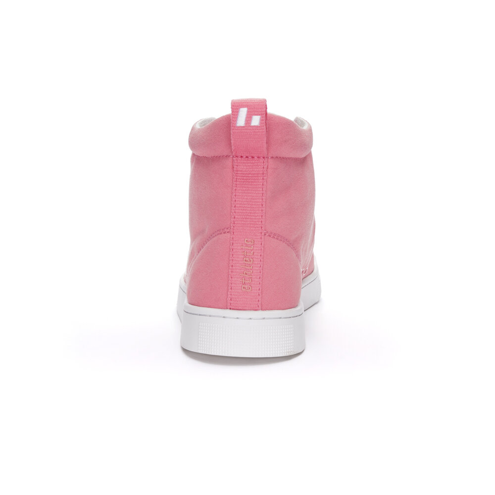 ETHLETIC Fair Trainer Active Hi Cut Strawberry Pink | Just White