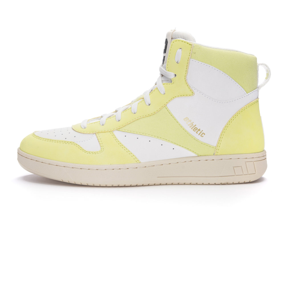 ETHLETIC Carl Hi Cut Lime Yellow | Just White